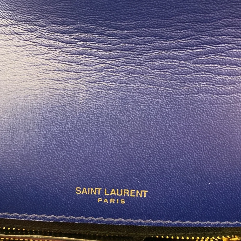 Jamie Medium YSL Crochet Raffia Shoulder Bag. - Picture 7 of 8